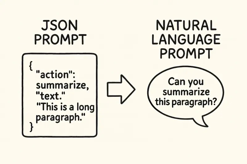 Structure in AI Communication: JSON Prompts vs. Natural Language